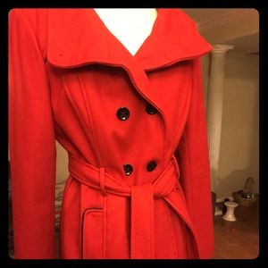 Red Guess Peacoat